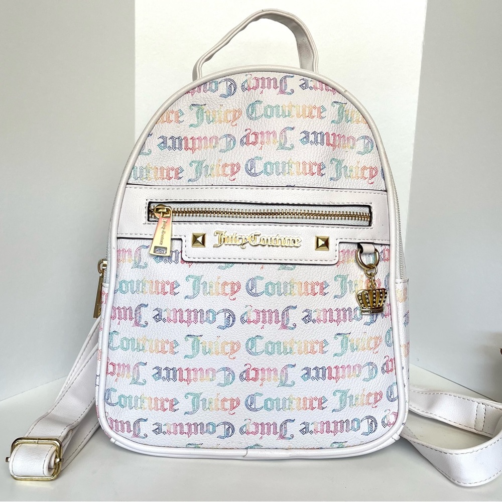 Juicy Couture White Rainbow Mini Backpack